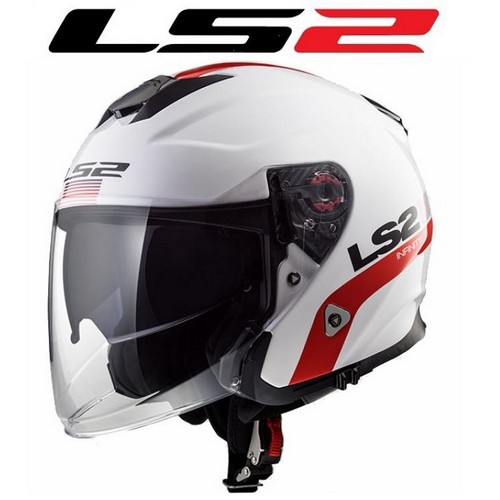 Saltar Impermeable En riesgo PonziRacing - Ropa y Gadgets > Cascos y Repuestos > Cascos jet > Ls2 >  305212102/M CASCO JET LS2 OF521 INFINITY SMART BLANCO-ROJO-AZUL TALLA M