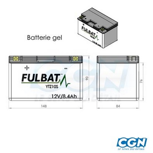 BATERIA YTZ10S FULBAT GEL